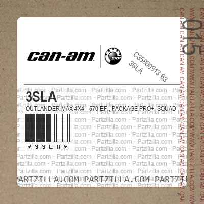 3SLA Outlander MAX 4X4 - 570 EFI, Package PRO+, Squadron Green, Non-Road mobile machinery emissions.. T-category vehicles