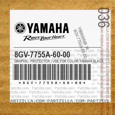 8GV-7755A-60-00 GRAPHIC, PROTECTOR | Use for Color YAMAHA BLACK ( YB / 0033 )