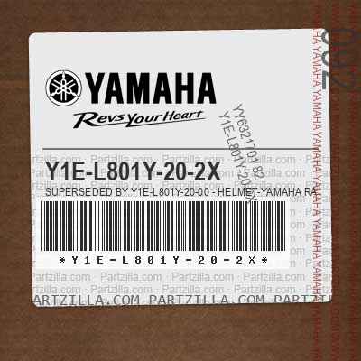 Y1E-L801Y-20-2X Superseded by Y1E-L801Y-20-00 - HELMET-YAMAHA RACING