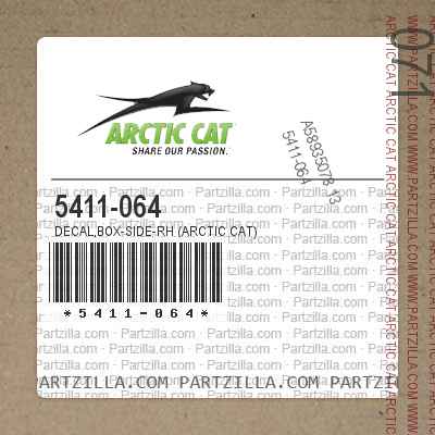 5411-064 DECAL,BOX-SIDE-RH (ARCTIC CAT)                                                                       