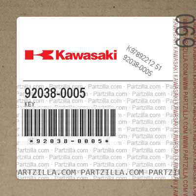 Kawasaki 2015-2020 Mule Key 92038-0005 New Oem 