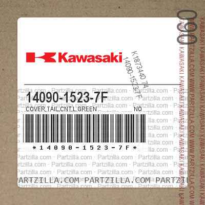 Kawasaki 14090-1523-7F - COVER,TAIL,CNT,L.GREEN | Partzilla.com