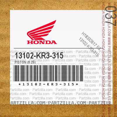 Honda OEM Part 13102-KR3-315