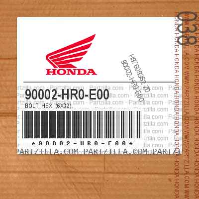 90002-HR0-E00 HEX BOLT