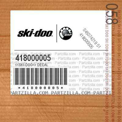418000005 <<Ski-Doo>> Decal