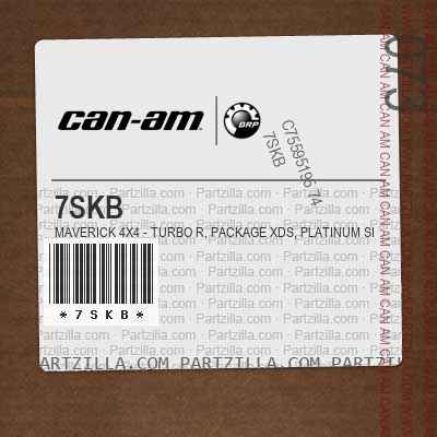 7SKB Maverick 4X4 - Turbo R, Package XDS, Platinum Silver.. North America