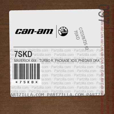 7SKD Maverick 4X4 - Turbo R, Package XDS, Pheonix Orange.. North America