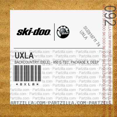 UXLA BACKCOUNTRY (DELE) - 850 E-TEC, Package X, Deep Black, Deep Black.. North America