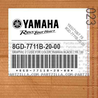 8GD-7711B-20-00 GRAPHIC 2 | Use for Color YAMAHA BLACK ( YB / 0033 )