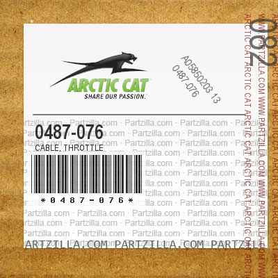 Arctic Cat 0487-076 CABLE,THROTTLE