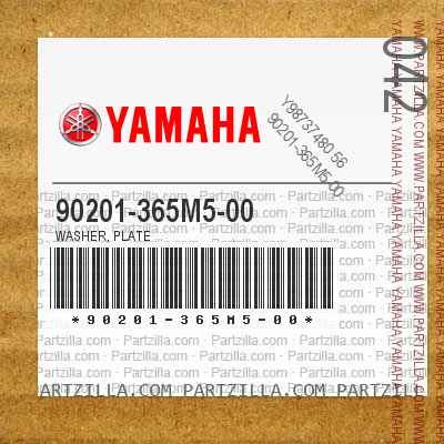 NOS OEM Yamaha Plate Washer 1969-2016 AT1 XVS13 90201-14220-00 