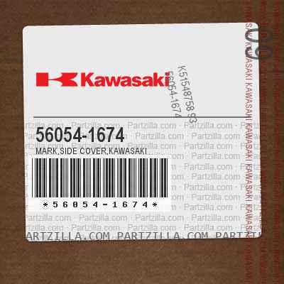 56054-1674 MARK,SIDE COVER,KAWASAKI