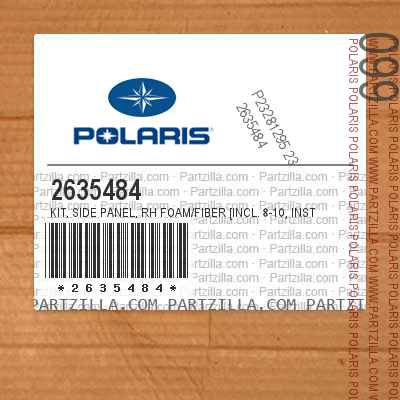 Foam Polaris Side Panel Kit Qty 1 Right Genuine OEM Part 2635484 