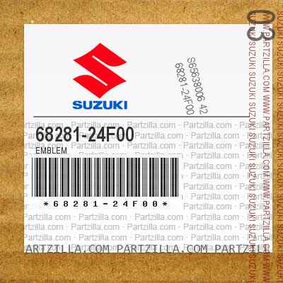 68281-24F00-000 Suzuki Emblem,handle holder 6828124F00000 New Genuine OEM Part