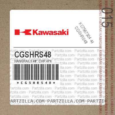 CGSHRS48 HANGRAILS 48" CHR 4PK                                                                                