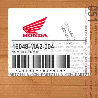 Honda 16048-MA2-004 - VALVE SET, AIR CUT | Partzilla.com