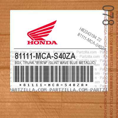 81111-MCA-S40ZA TRUNK BOX