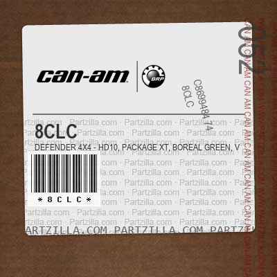 8CLC Defender 4X4 - HD10, Package XT, Boreal Green, Visco-Lok QE with lock diff.. North America