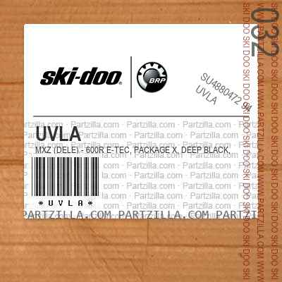 UVLA MXZ (DELE) - 600R E-TEC, Package X, Deep Black, Deep Black.. North America