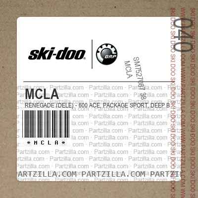 MCLA RENEGADE (DELE) - 600 ACE, Package Sport, Deep Black, Deep Black.. North America