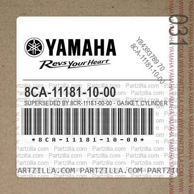 8CA-11181-10-00 Superseded by 8CR-11181-00-00 - GASKET, CYLINDER HEA