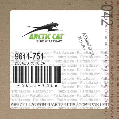 9611-751 Decal, Arctic Cat