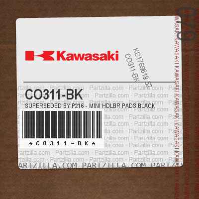 CO311-BK Superseded by P216 - MINI HDLBR PADS BLACK