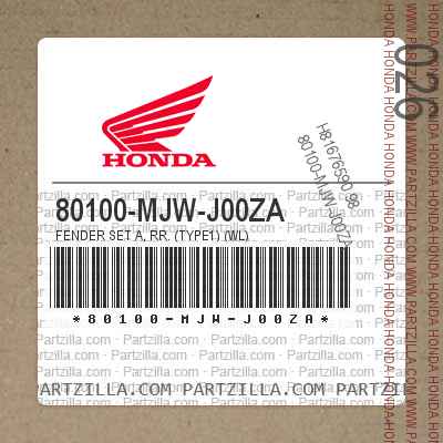 80100-MJW-J00ZA FENDER