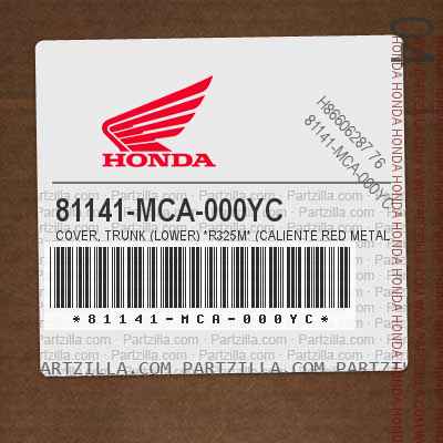 81141-MCA-000YC TRUNK COVER