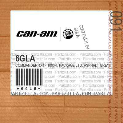 6GLA Commander 4X4 - 1000R, Package LTD, Asphalt Grey, Visco-Lok QE with lock diff.. North America