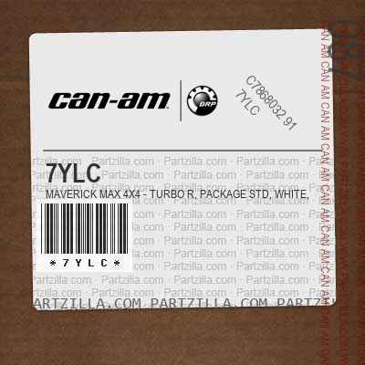 7YLC Maverick MAX 4X4 - Turbo R, Package STD, White, Visco-Lok.. North America