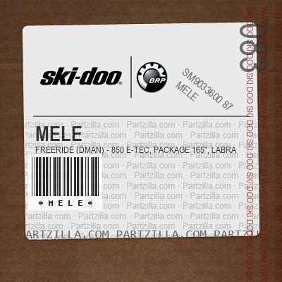 MELE FREERIDE (DMAN) - 850 E-TEC, Package 165", Labrador Blue, Bright White.. North America