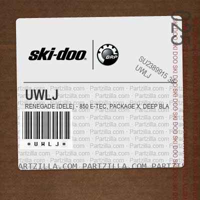 UWLJ RENEGADE (DELE) - 850 E-TEC, Package X, Deep Black, Deep Black.. North America