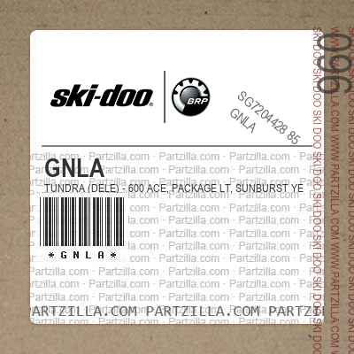 GNLA TUNDRA (DELE) - 600 ACE, Package LT, Sunburst Yellow, Sunburst Yellow.. North America