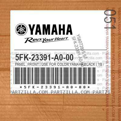 5FK-23391-A0-00 PANEL, FRONT | Use for Color YAMAHA BLACK ( YB / 0033 )