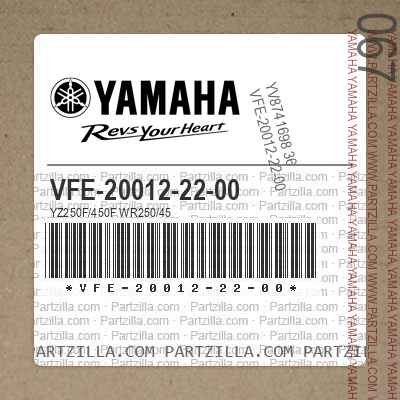 VFE-20012-22-00 YZ250F/450F WR250/45                                                                                 