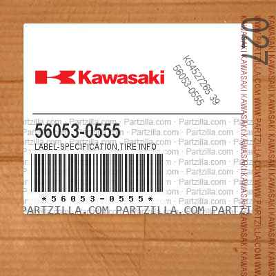 56053-0555 LABEL-SPECIFICATION,TIRE INFO