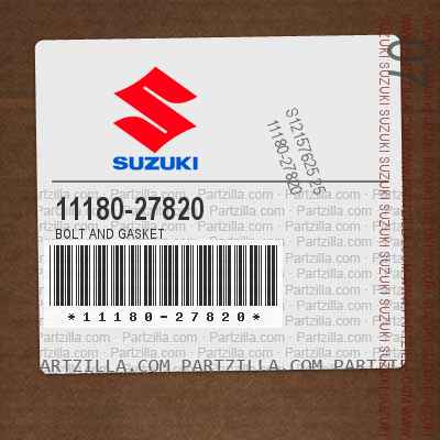 11180-27820 BOLT AND GASKET