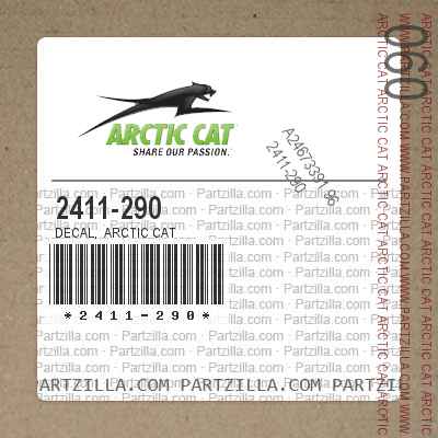 2411-290 Decal,  Arctic Cat