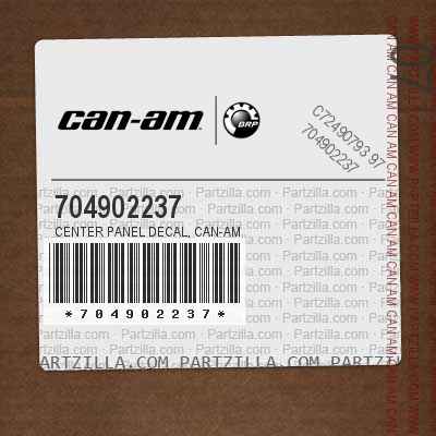 704902237 Center Panel Decal, Can-Am
