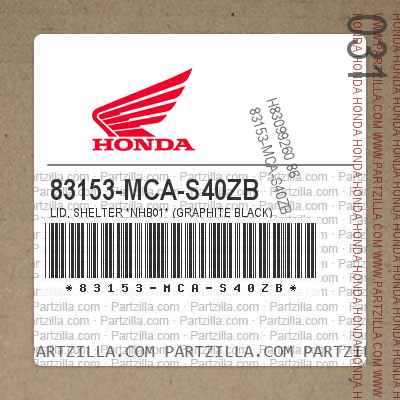 83153-MCA-S40ZB SHELTER LID