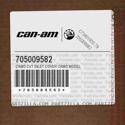 705009582 Camo CVT Inlet Cover Camo Model
