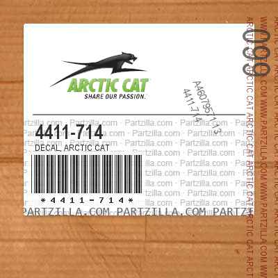 4411-714 Decal, Arctic Cat