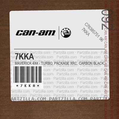 7KKA Maverick 4X4 - Turbo, Package XRC, Carbon Black.. North America