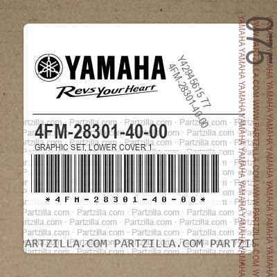 4FM-28301-40-00 GRAPHIC SET, LOWER COVER 1