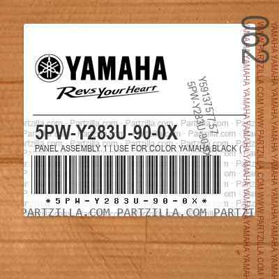 5PW-Y283U-90-0X PANEL ASSEMBLY 1 | Use for Color YAMAHA BLACK ( YB / 0033 )