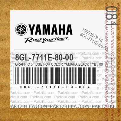 8GL-7711E-80-00 GRAPHIC 5 | Use for Color YAMAHA BLACK ( YB / 0033 )