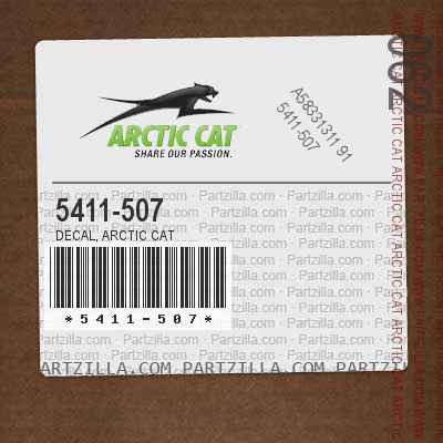 5411-507 Decal, Arctic Cat
