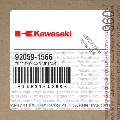 Kawasaki 92059-1566 - TUBE,5X8X230,BLUE | [CA] | Partzilla.com
