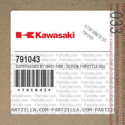 Genuine Kawasaki Throttle Screw #16021-1005 New
